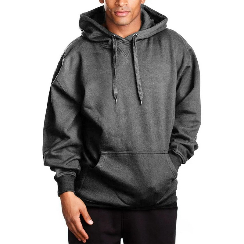 gray hoodie men