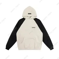 white & black hoodie