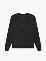 black sweatshirt