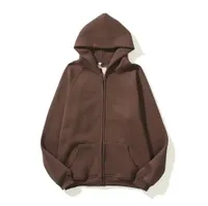 brown hoodie with zipper