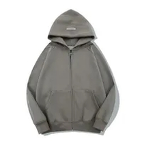 grey hoodie with zipper