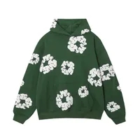 green hoodie