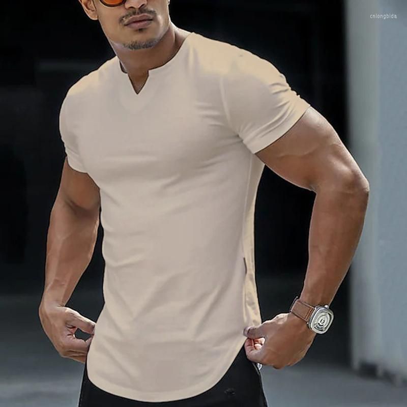 cream v neck t shirt