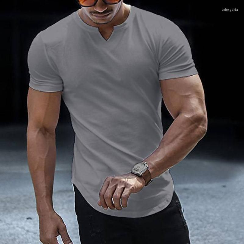 v neck slim fit t shirt