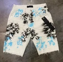 white blue shorts