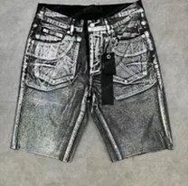 grey shorts distressed