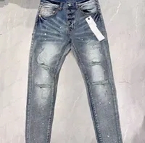 blue distressed jeans