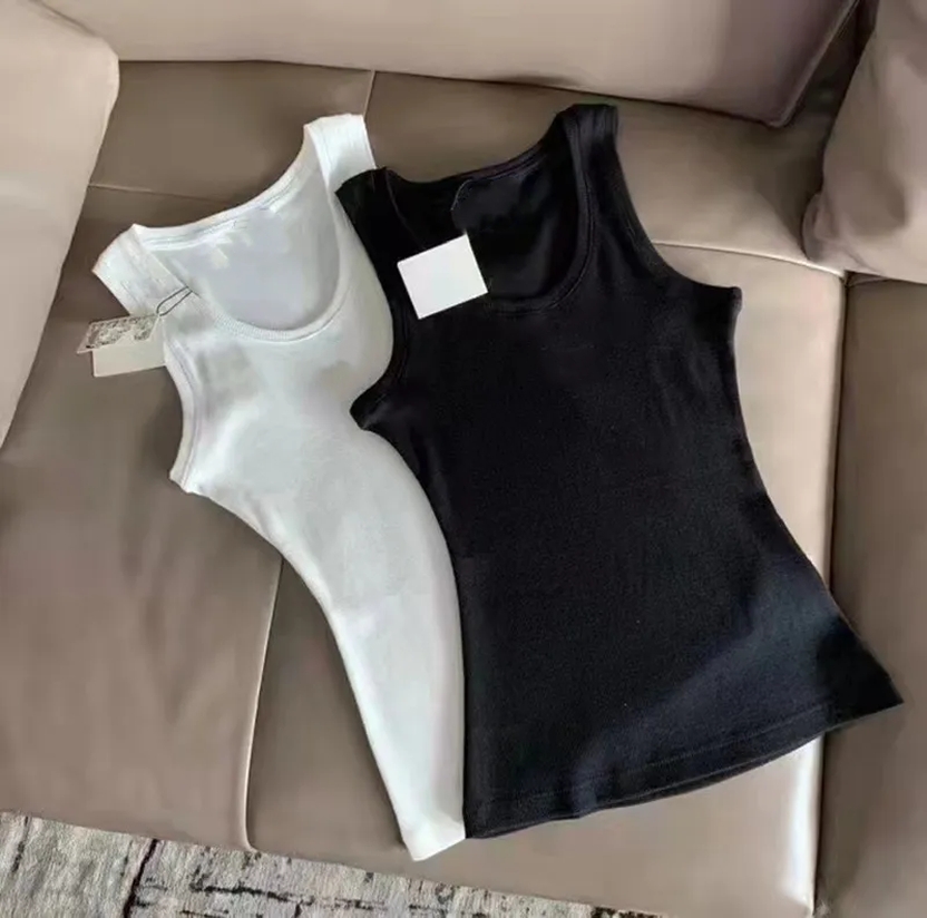 black and white tank top