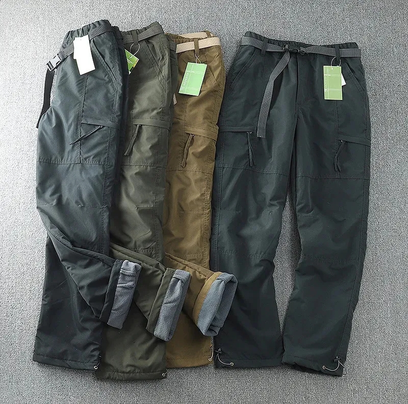 fleece camo hunting pants