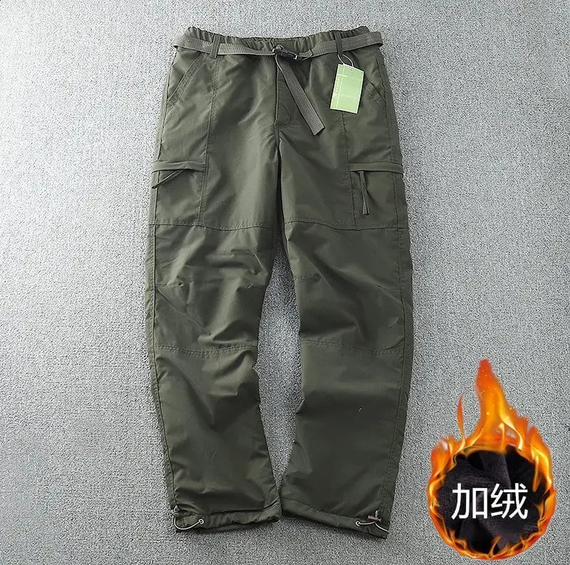 fleece lined canvas pants