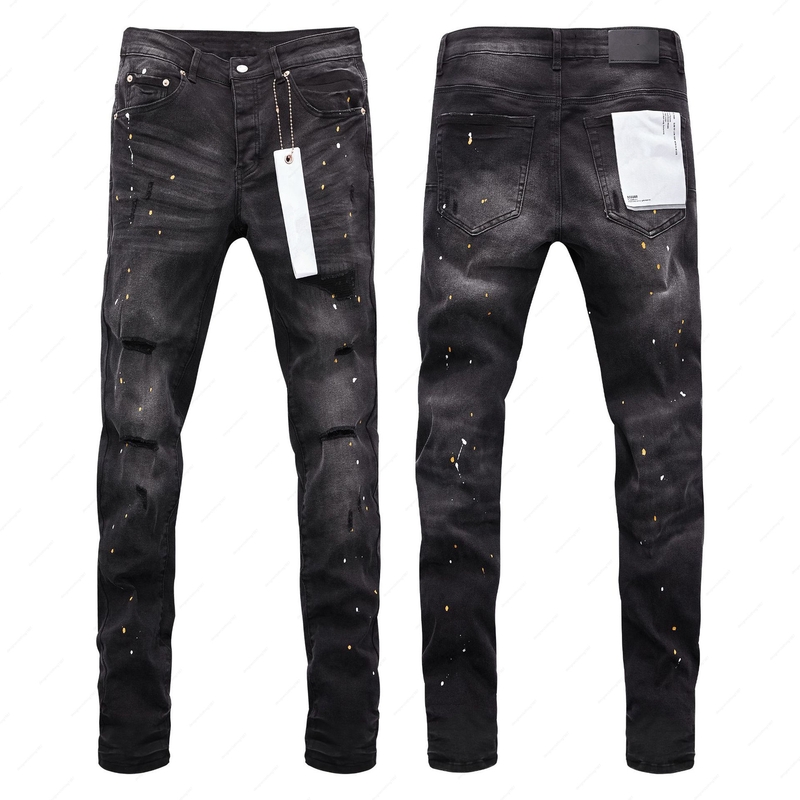 black distressed jeans