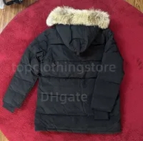 black down jacket fur hood