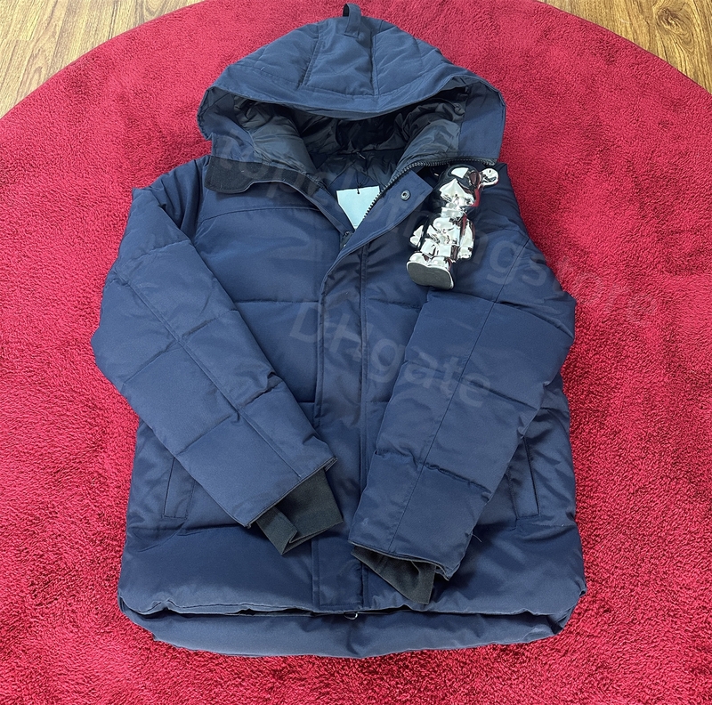 blue puffer jacket