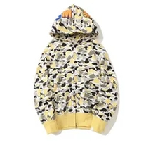 white yellow camo hoodie