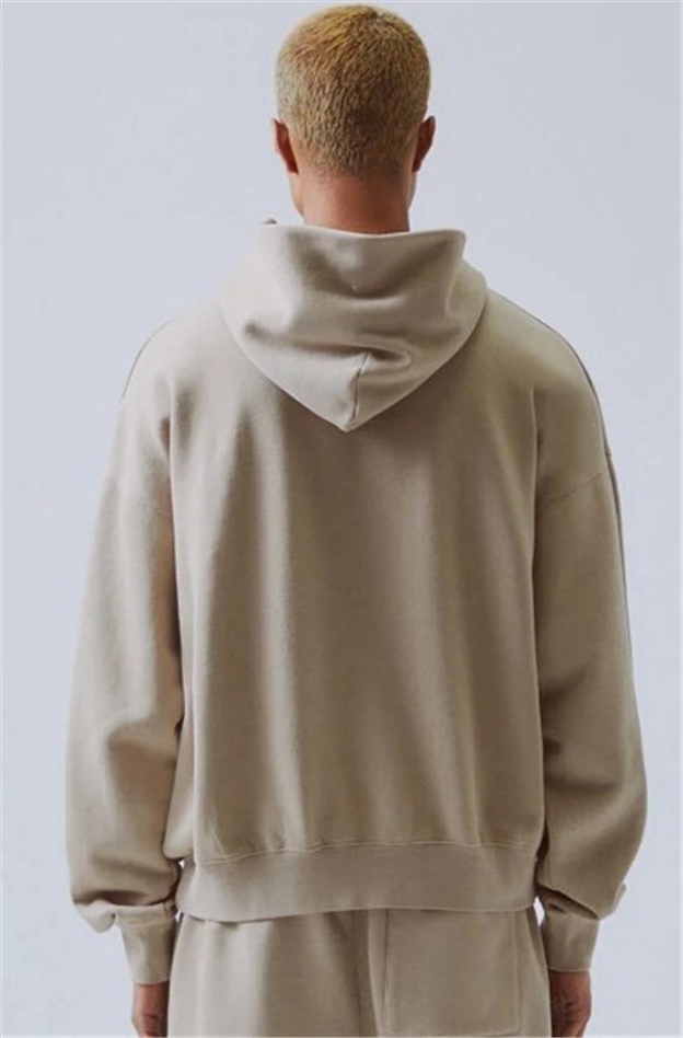 beige hoodie