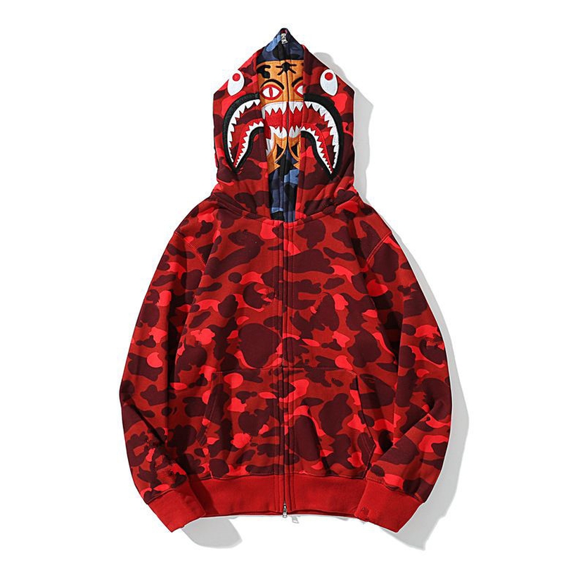 red camo hoodie