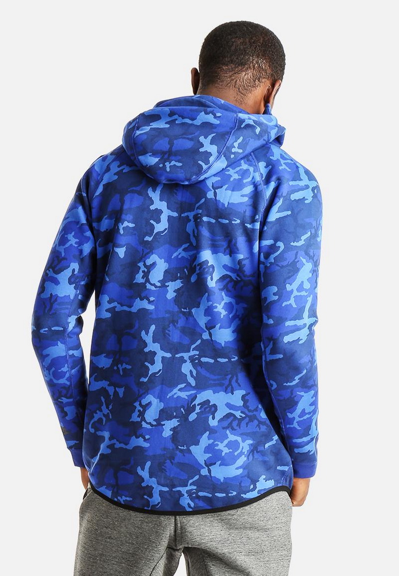 blue camo hoodie