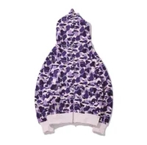 purple white hoodie