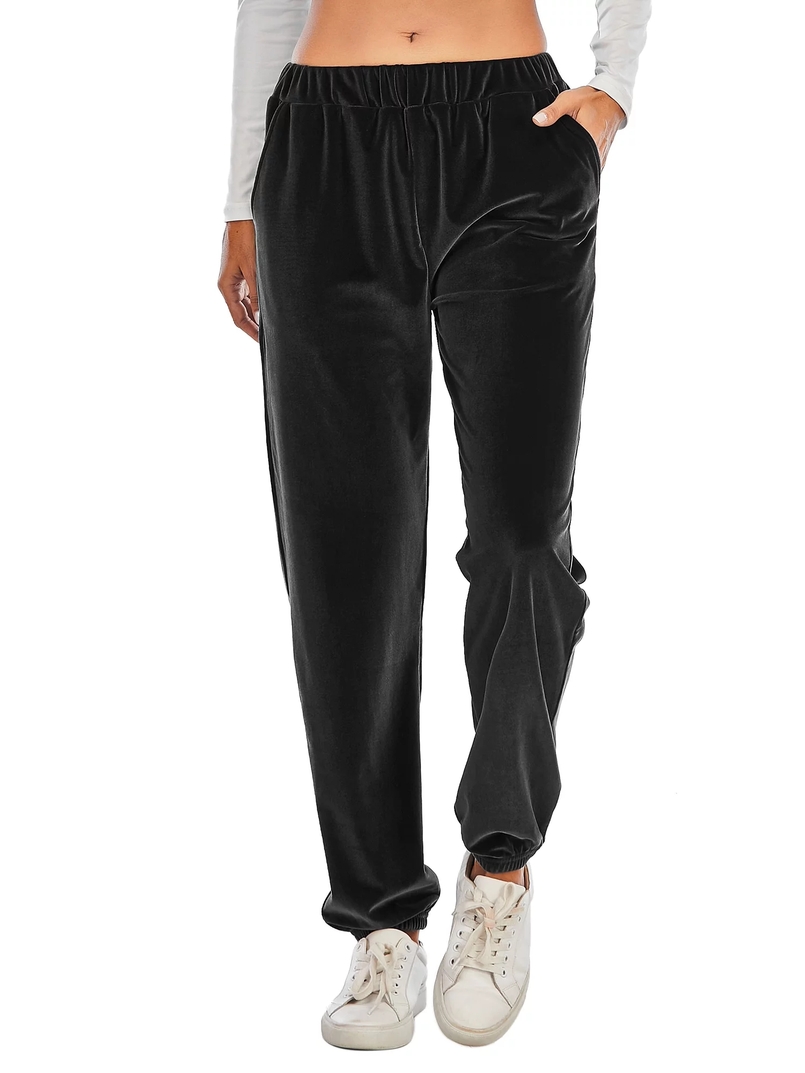 jogger sweatpants velvet