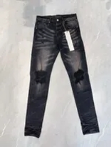 black denim jeans