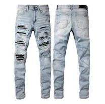 light blue ripped jeans