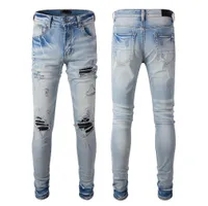 light blue ripped jeans