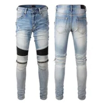 light blue distressed jeans