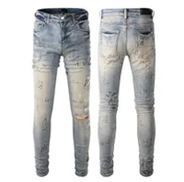 light blue distressed jeans