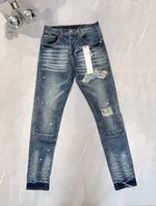 blue distressed jeans