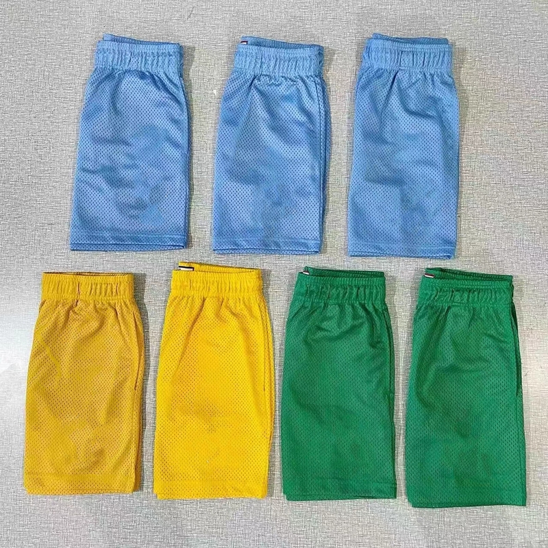 blue yellow green shorts