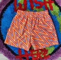 orange blue shorts