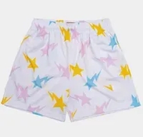 rose yellow blue shorts