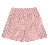 pink white short pants