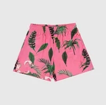 pink green short pants