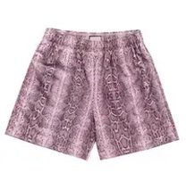 purple white short pants