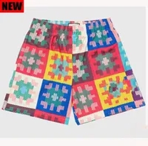 multicolored short pants