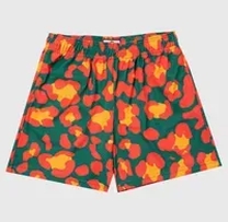 green orange yellow short pants