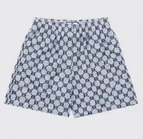 navy white short pants