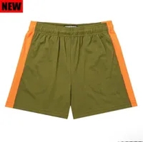 green orange short pants