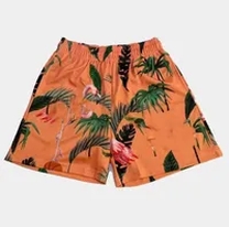 orange black short pants