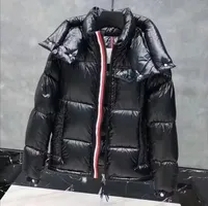 black puffer jacket