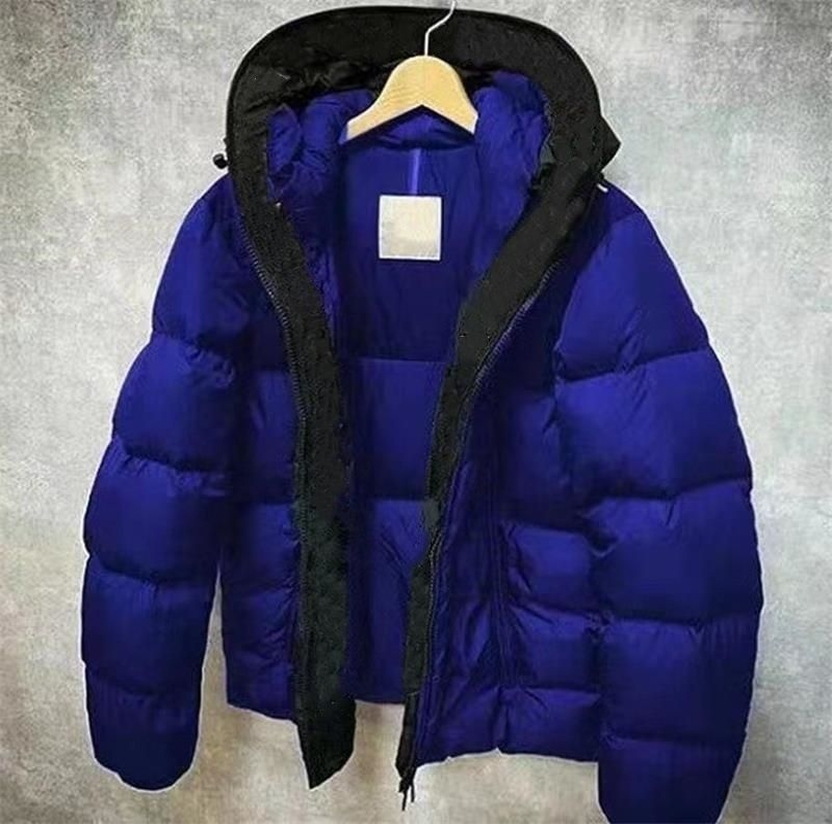 blue down jacket