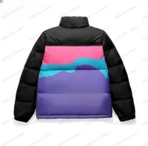 multicolor black puffer jacket