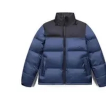 dark blue puffer jacket