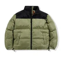 olive green puffer jacket