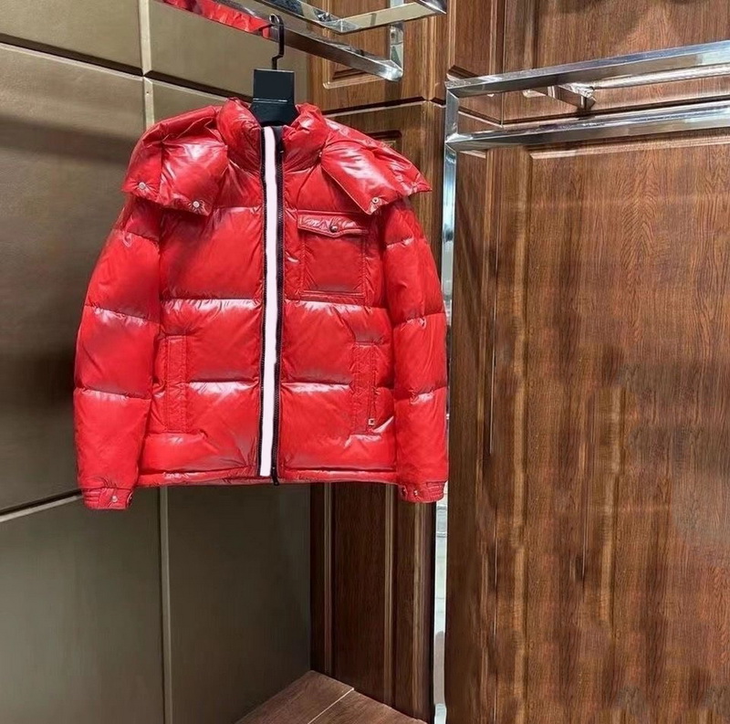 red puffer jacket