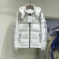 white turtleneck puffer jacket with hood