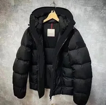 black down jacket with zipper