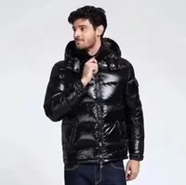 black down jacket with zipper