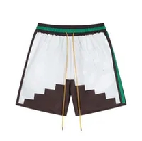 white green stairs shorts